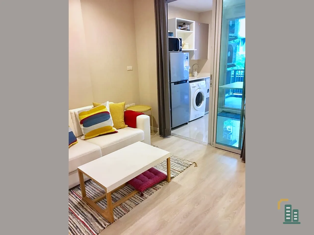 Condo for sale, rent, Metro Luxe Rama 4, nice room, spacious size, fully furnished, complete with electrical appliances.