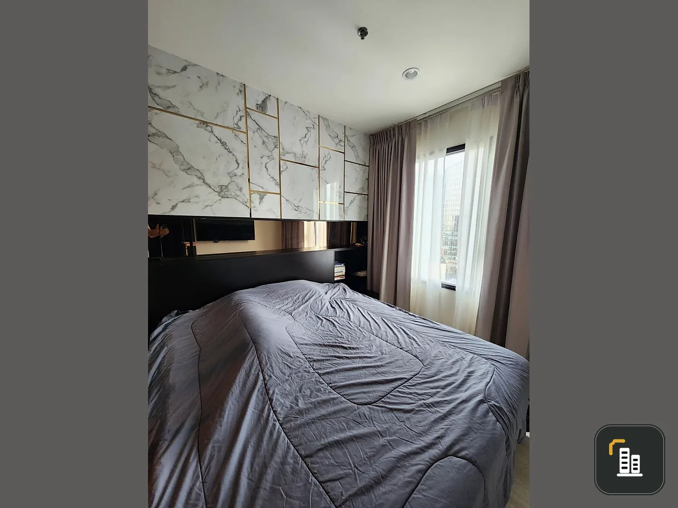Condo Life Asoke for rent, fully furnished room Good built-in You can hurry up and reserve it today, don't wait.