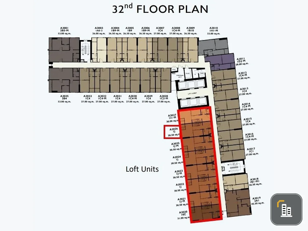 Sell The Privacy Chatuchak, 32nd floor, Loft room, high ceiling, fully furnished, ready to move in. Book now, don't miss it.