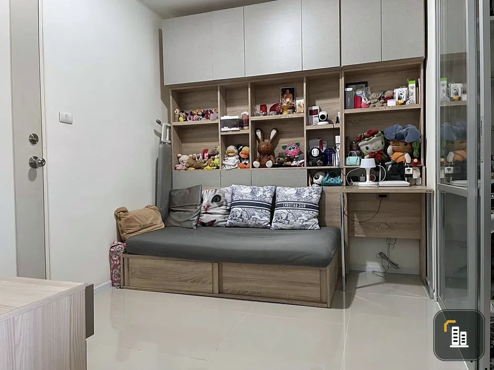 Condo for sale, Lumpini Ville On Nut-Lat Krabang 2, ready to move in, built-in, super cool, fully furnished, affordable price, book now.