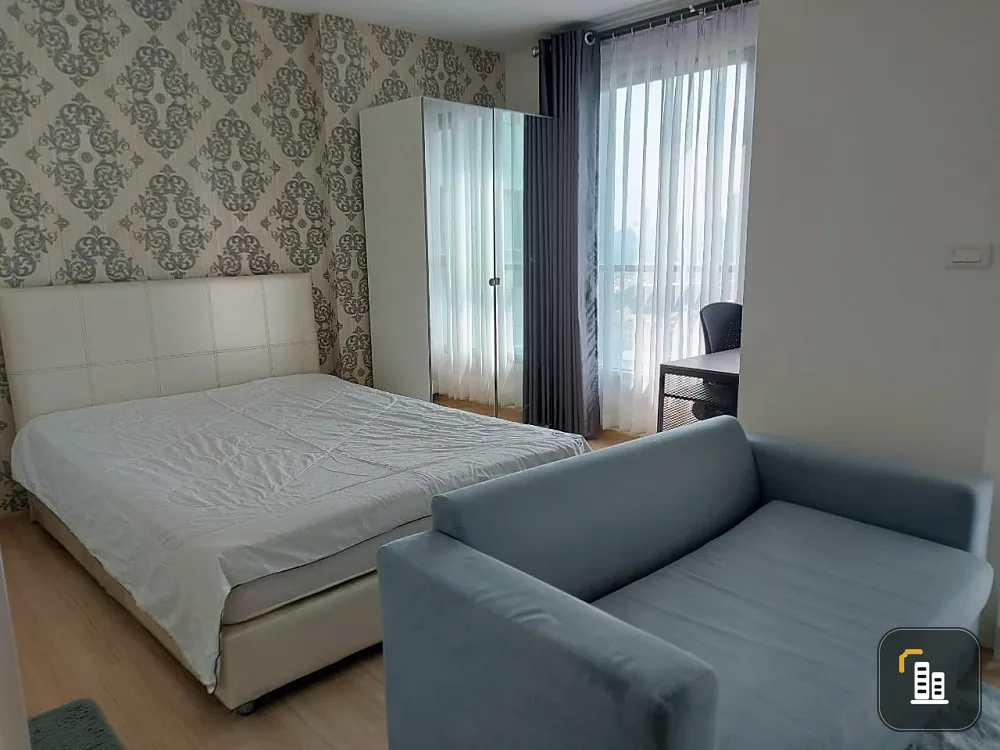 Condo for sale, The Base Rama 9, Ramkhamhaeng, studio room, 15th floor, has a high view, affordable price, buy it, don't wait.