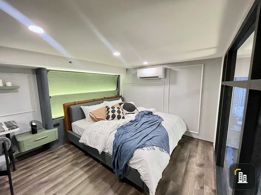 Condo for sale, Knightsbridge Space Rama 9, nice room, wide size, fully furnished, cute price, hurry to book