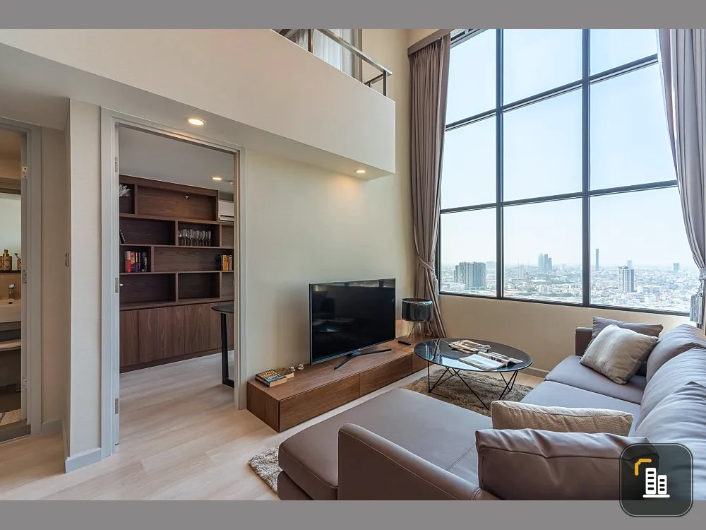 For rent, Knightsbridge Prime Sathorn, 33rd floor, city view, beautiful room, fully furnished, luxurious, very livable, hurry up and book now.