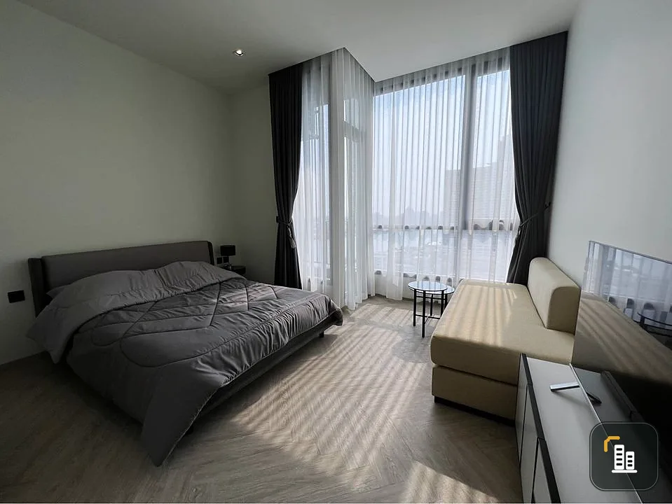 For rent, Chapter Charoennakorn-Riverside, Asian view, nice room, fully furnished, hurry to book, don't miss it.