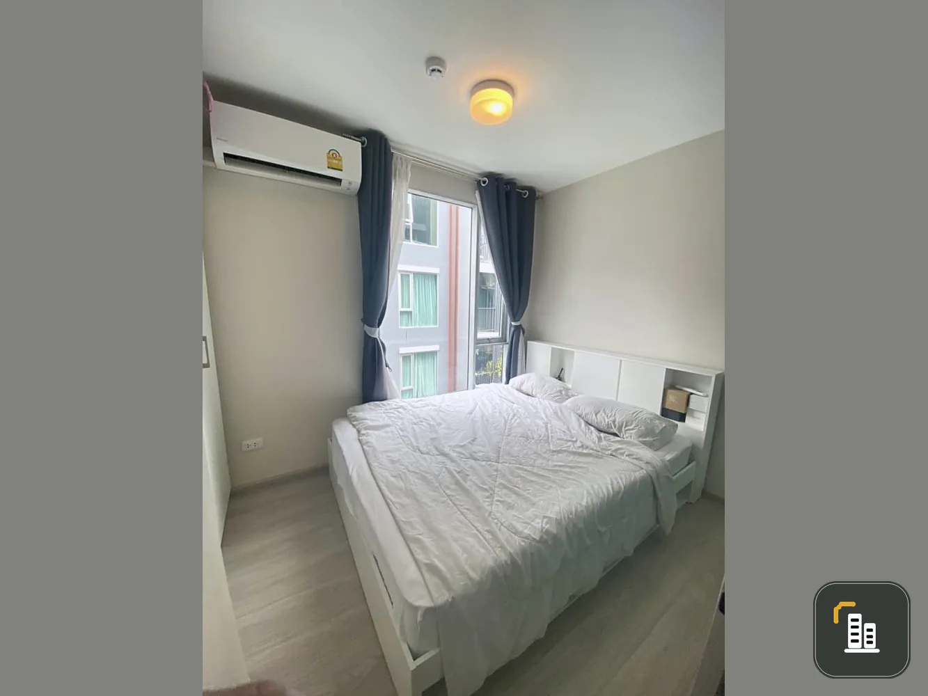 Condo for sale, plum condo interchange, Ramkhamhaeng 60, fully furnished, with wallpaper, ready to book now