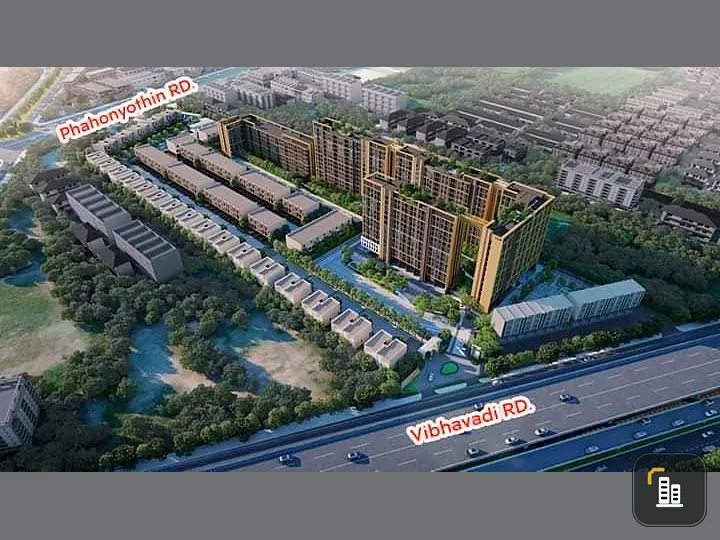 Sale down payment, New Connex Condo, Don Mueang, partition room, 4th floor, pool view with easy travel, book now.