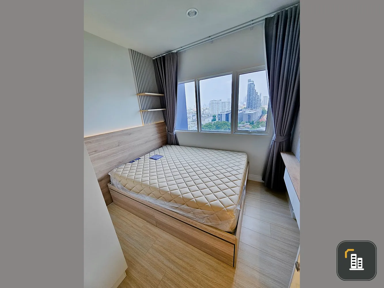 Condo for rent, Metro Sky Wutthakat, nice room, wide size, white tone, super soft, fully furnished, hurry to book