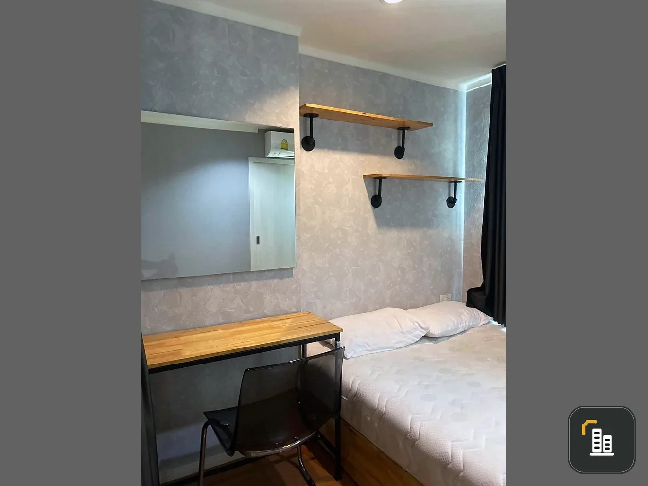For sale, Lumpini Park Rattanathibet - Ngamwongwan, garden view, high floor, good wallpaper in the whole room, hurry up to reserve