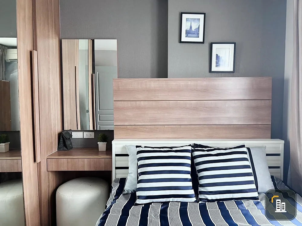 Condo for rent, Rich Park @ Chao Phraya, nice room, good size, cute decoration, fully furnished, 9th floor, don't miss it.