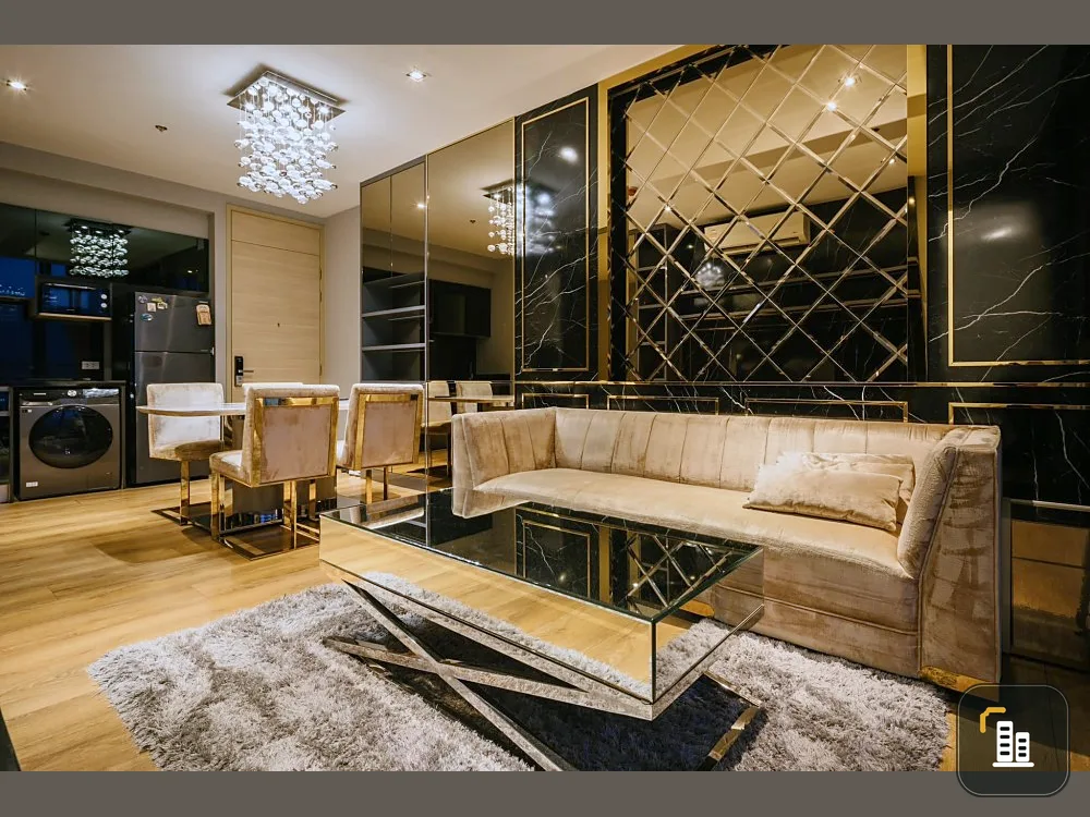 Condo for rent, Park 24 Origin Phrom Phong, 43rd floor, beautiful view, comfortable to the eye, beautiful decorated room, super luxurious, good like t