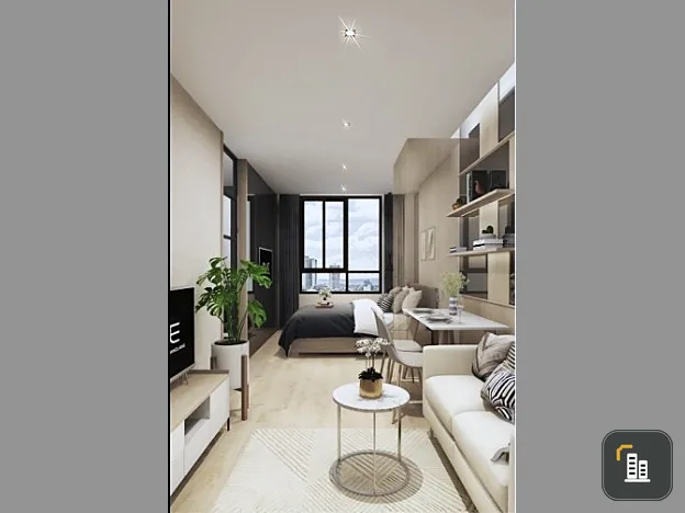 Condo sales down Nue noble Fai Chai-Wang Lang, studio room, 8th floor, garden view with great price, buy now