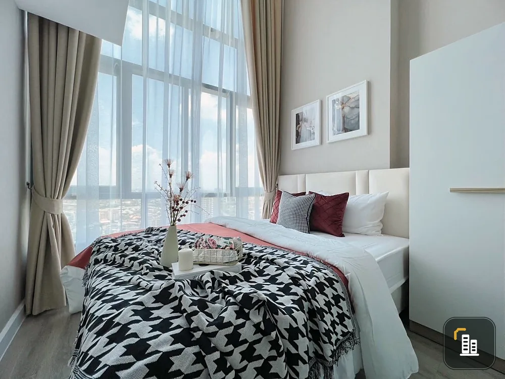 For rent, Metro Sky Prachachuen, nice room, white tone, clean, comfortable price, hurry up and reserve it quickly before you miss it.