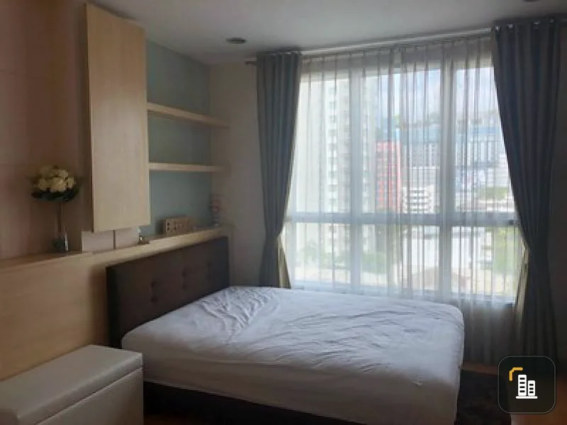 Condo for rent Life @ Ratchada, 1 bedroom, 42 sqm., has a bathtub, washing machine, 8th floor, the most beautiful, cute price.