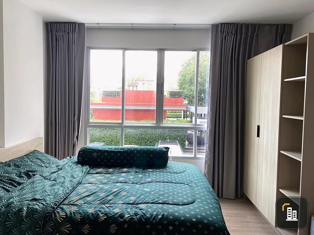 For rent, Park Ramintra, ready to move in room. Furnished + complete electrical appliances, good price, hurry to reserve it, don't wait.