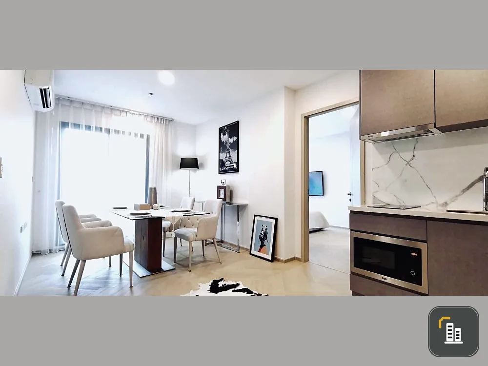 For rent, Rhythm Sukhumvit 36-38, 15th floor, super spacious room. Elegantly decorated, very nice to live in. Hurry up to reserve.