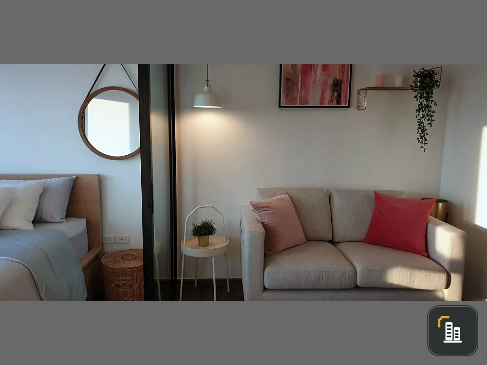 For sale, for rent, The Base Park West, 39th floor, city view, Chao Phraya River curve view, fully furnished, reserve now!
