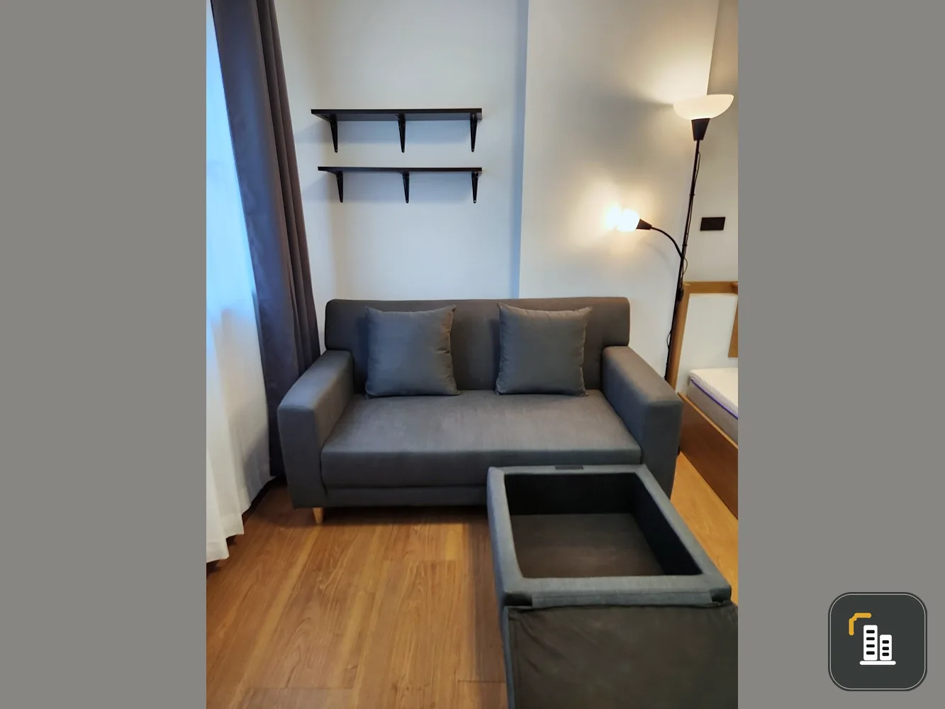 For rent, One Ladprao 18, 3rd floor, new room! Just renovated, fully furnished, ready to move in. Book now, don't miss it.