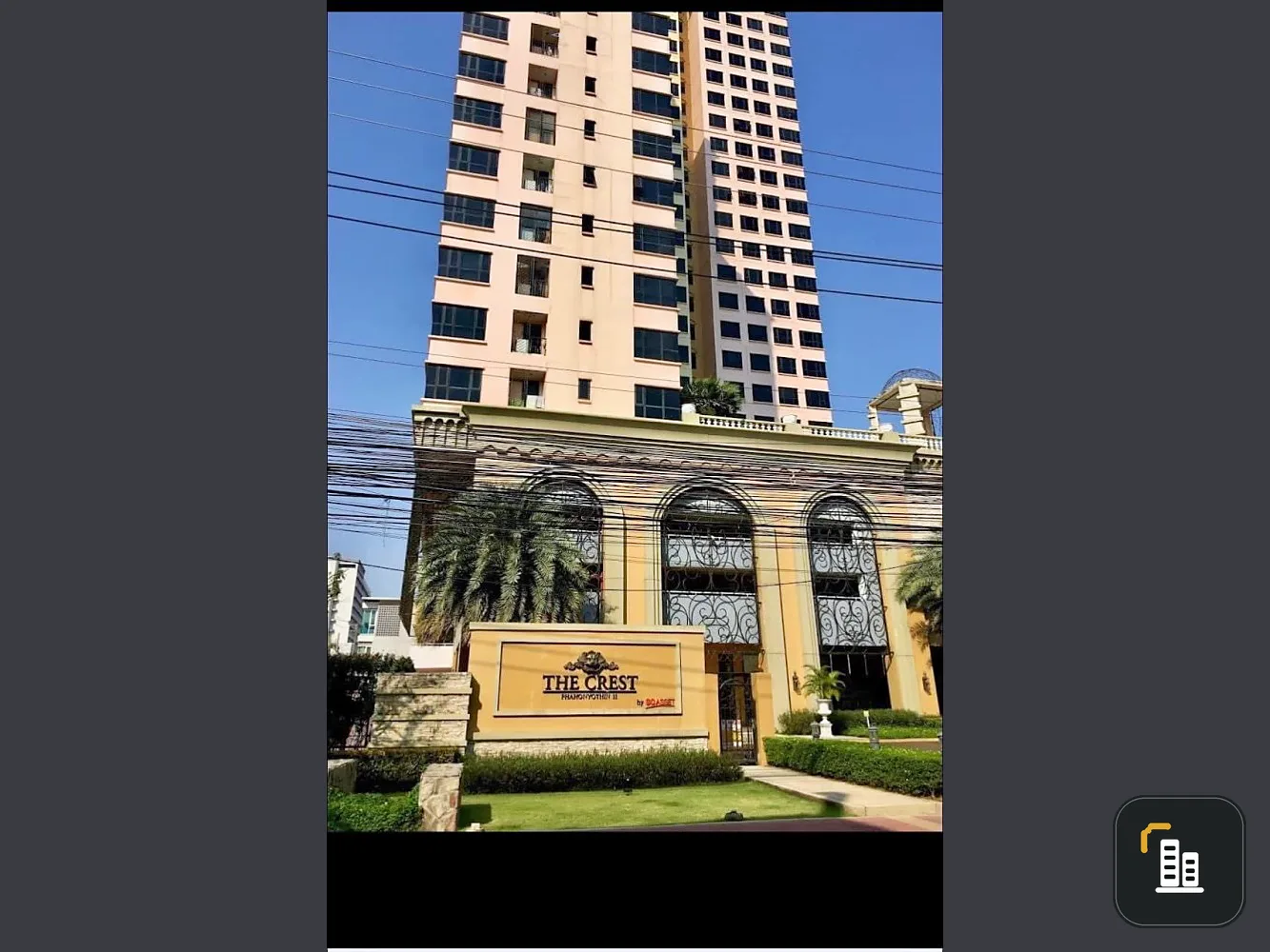 Condo for sale, The Crest Phahonyothin 11, large spacious room. Don't miss out on room decorating. Good price. Book now.