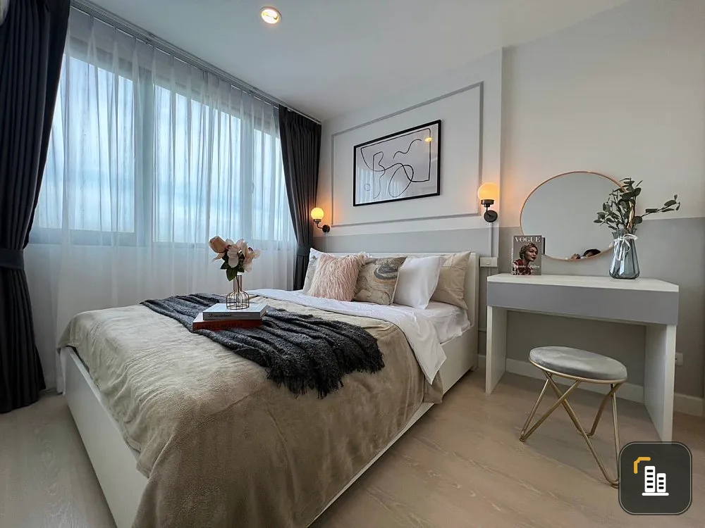 Condo for sale: Voque Place Sukhumvit 107. The room is decorated in a modern style, so livable. If you don't reserve, you will regret it.