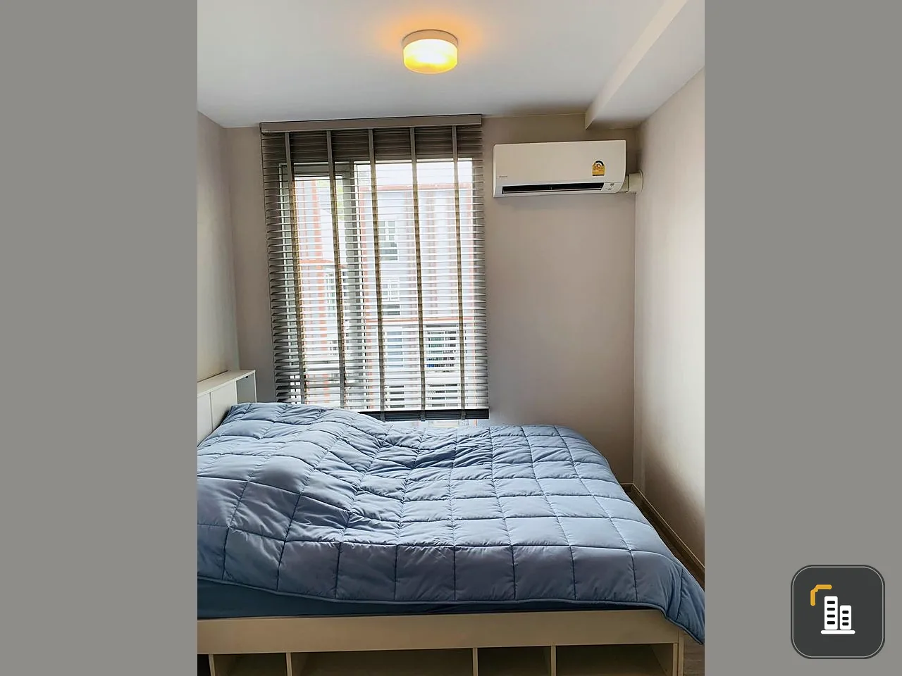 For sale Plum Condo Ramkhamhaeng 60 Interchange. Decorated in tones that are pleasing to the eye, have a high view, and the room is not hot. Don't mis