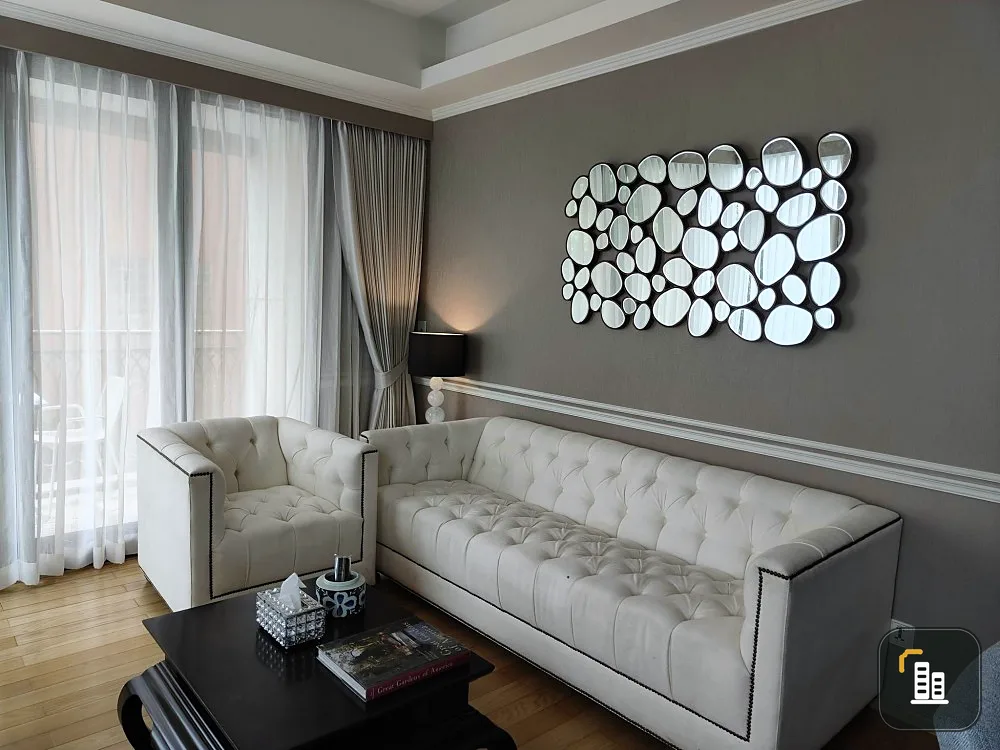 Condo for sale, Prive by Sansiri, fully decorated room with built-ins, comfortable bed, comfortable sofa, don't wait.
