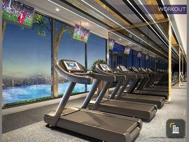 For sale: The Privacy Rama 9, 9th floor, great city view. The room is ready to move in. Complete set of furniture, don't miss it.