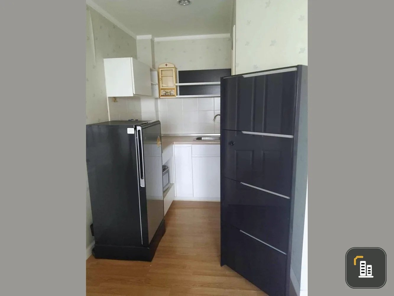 For sale Lumpini Ville Chaengwattana-Pak Kret. The room is simply decorated, ready to move in, complete with electrical appliances. Book now.