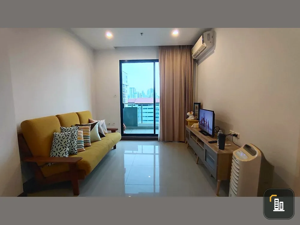 Condo for sale Supalai Premier @ Asoke, fully furnished room. south balcony The view is not blocked by buildings. If you miss it, you'll regret it.