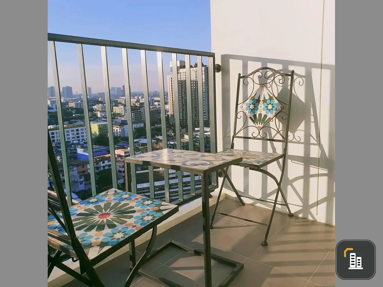 Condo for sale, Ideo Sukhumvit 93, 18th floor, great city view, corner room, quiet, private, good furniture, book now.