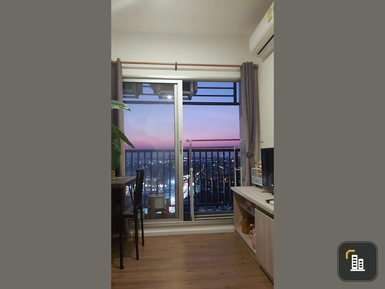 For sale Notting Hill Sukhumvit - Phraek Sa, room ready to move in, 24th floor, high view, good price, hurry and reserve.