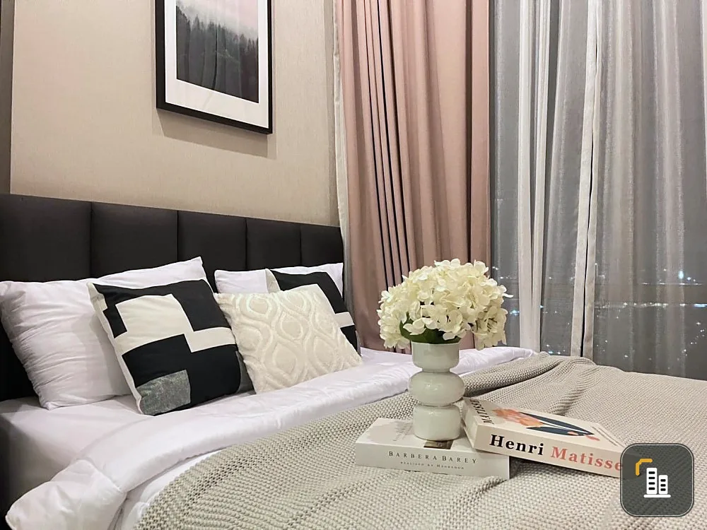 For rent, Metro Sky Prachachuen, decorated room, ready to move in. Complete in one place Just keep one bag and move in.