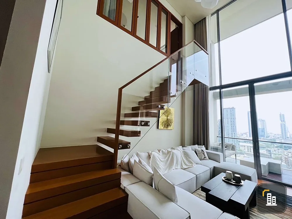 The Sukhothai Residence for sale, duplex room, beautifully decorated, perfect, great view, reserve and you won't be disappointed.
