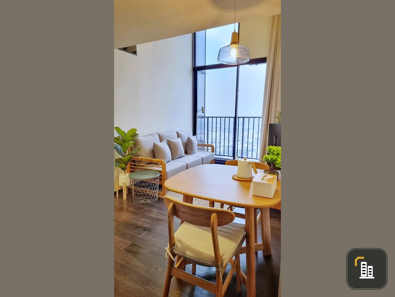 For rent, Park Origin Thonglor, nice room, beautiful view, well decorated, soft color tones, hurry and reserve quickly.