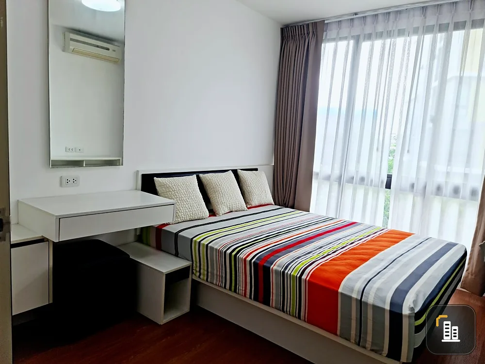 For sale: I Condo Sukhumvit 103, room decorated in comfortable color tones. I'm already comfortable. Just carry one bag and move in.