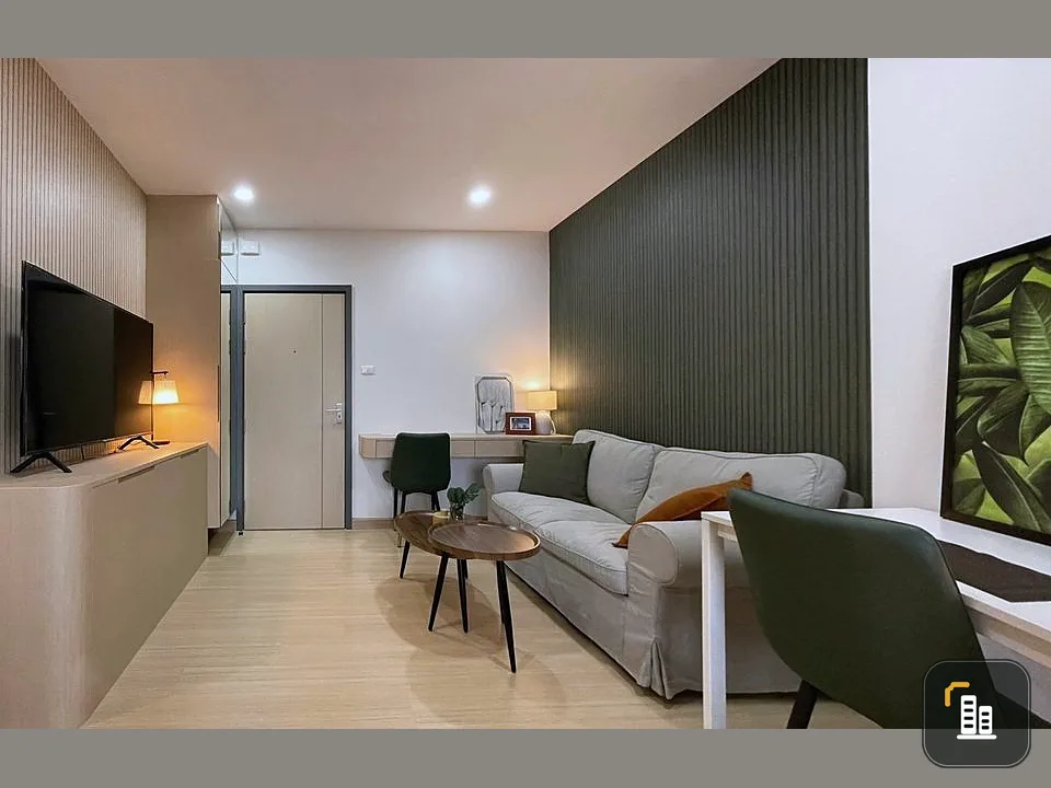 Supalai Veranda for sale, Phasi Charoen Station, 14th floor, room decorated in Minimal style, very livable, hurry and reserve it now.