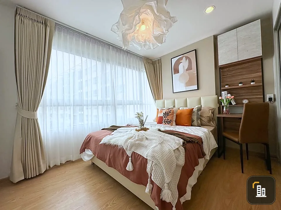 For sale: D Condo Rattanathibet, corner room, beautifully decorated, fully furnished. Plus a special price You must reserve it quickly.