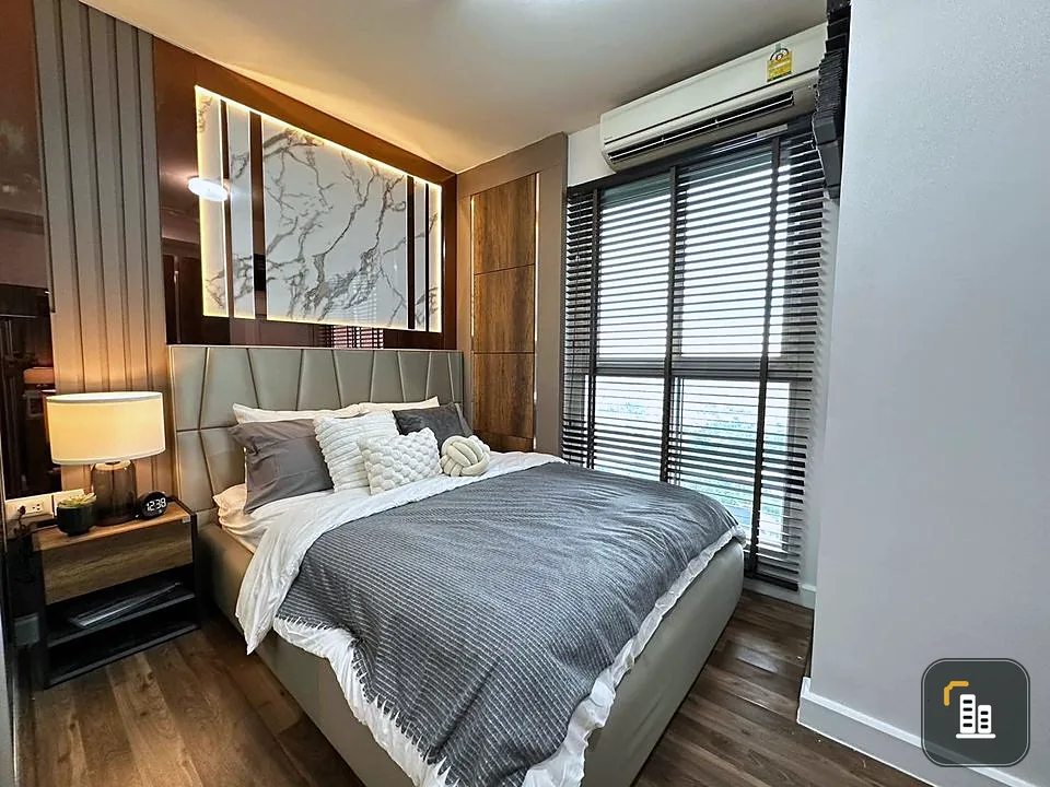 Condo for sale: A Space Me Bangna, 22nd floor, fully furnished. Elegantly decorated, beautiful and livable. Book now.