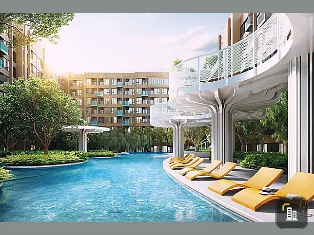Selling down payment, Cave Town Colony, Studio room, 1 Bed, 22.7 sq m, fully furnished, good price, don't miss it.