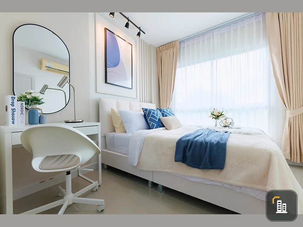 For sale: The Kith Chaengwattana, beautiful room, nice built-in. Decorated in soft tones, pleasing prices, please reserve quickly.
