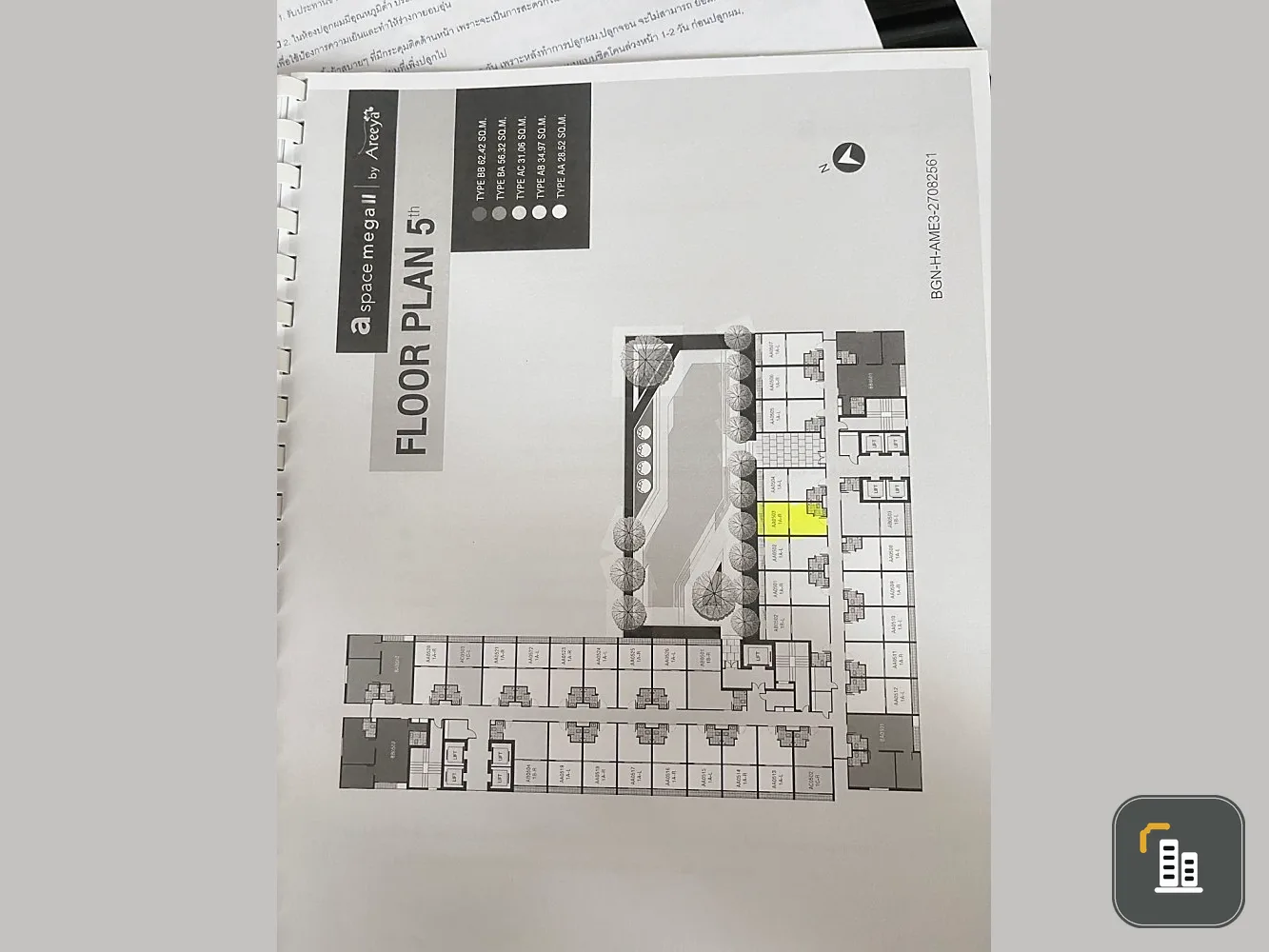 Selling down payment A Space Mega 2, 5th floor, shady garden view, good project, nice room, hurry and reserve now, don't miss it.