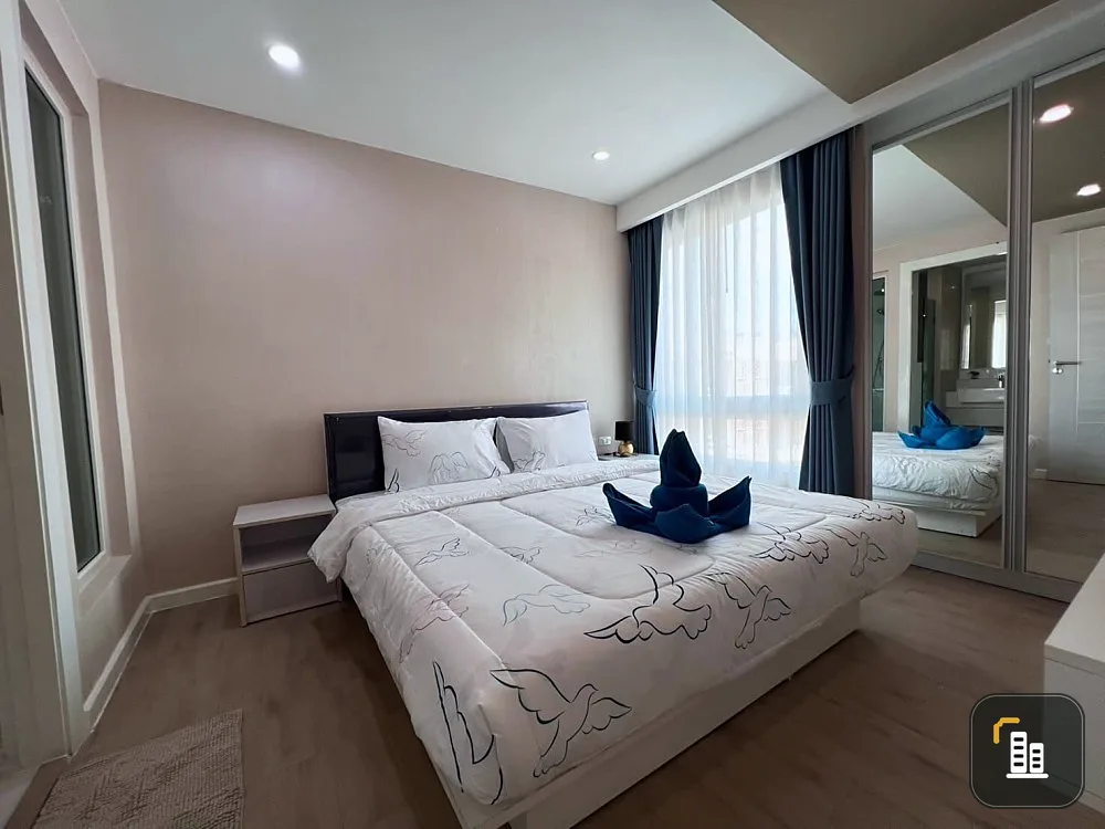 For rent, Seven Seas Condo Resort Jomtien (Jomtien), minimalist decorated room, minimalist, nice to live in, good price, reserve now.