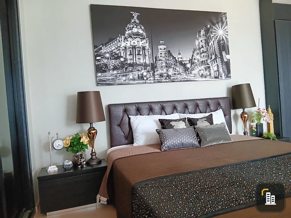 Condo for rent, Rhythm Sukhumvit 44/1, Duplex room, high floor, beautiful view, ready to move in. Don't wait!!