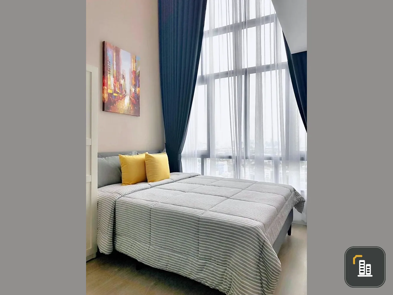 For rent, Metro Sky Prachachuen, decorated room, ready to move in, white tone, pleasing to the eye, affordable price, move quickly.