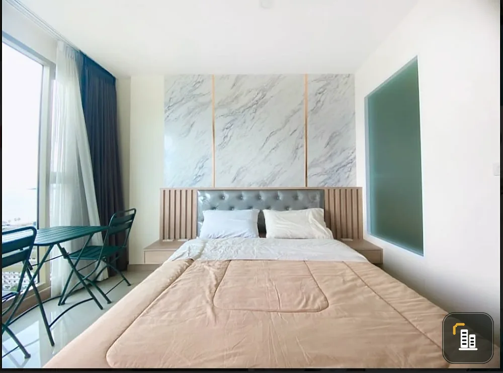 Condo for rent, The Riviera Jomtien, Pattaya (Jomtien), sea view, built-in, very livable. Let me tell you, don't miss it.