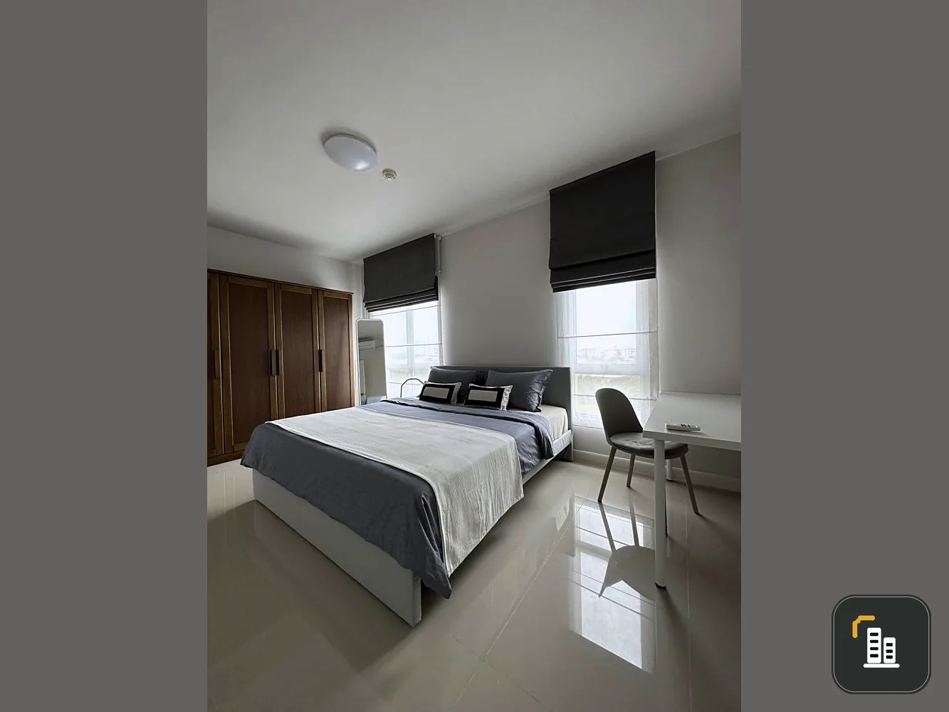 For sale, rent My Condo Sukhumvit 103, corner room, not crowded. Spacious and comfortable You can just come in and stay.