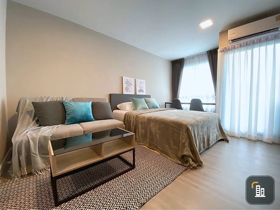 For sale, for rent, D Condo Hideaway Rangsit Phase 4, corner room, studio, well separated zones, good price, if you don't reserve, you'll miss out.