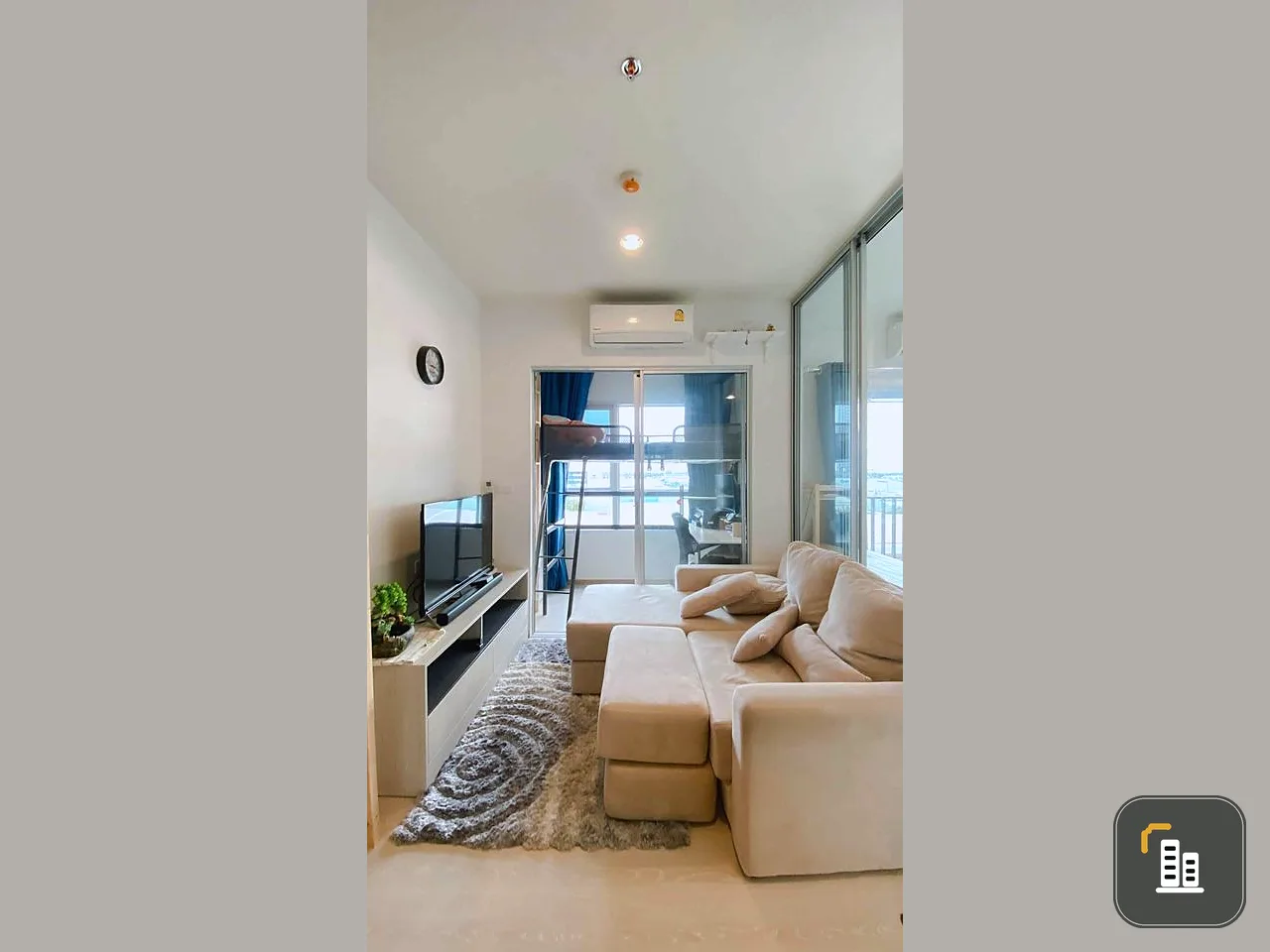 For rent!! Condo Niche Mono Sukhumvit-Puchao, 8th floor, Building B, fully furnished. Ready to move in, don't miss it!!