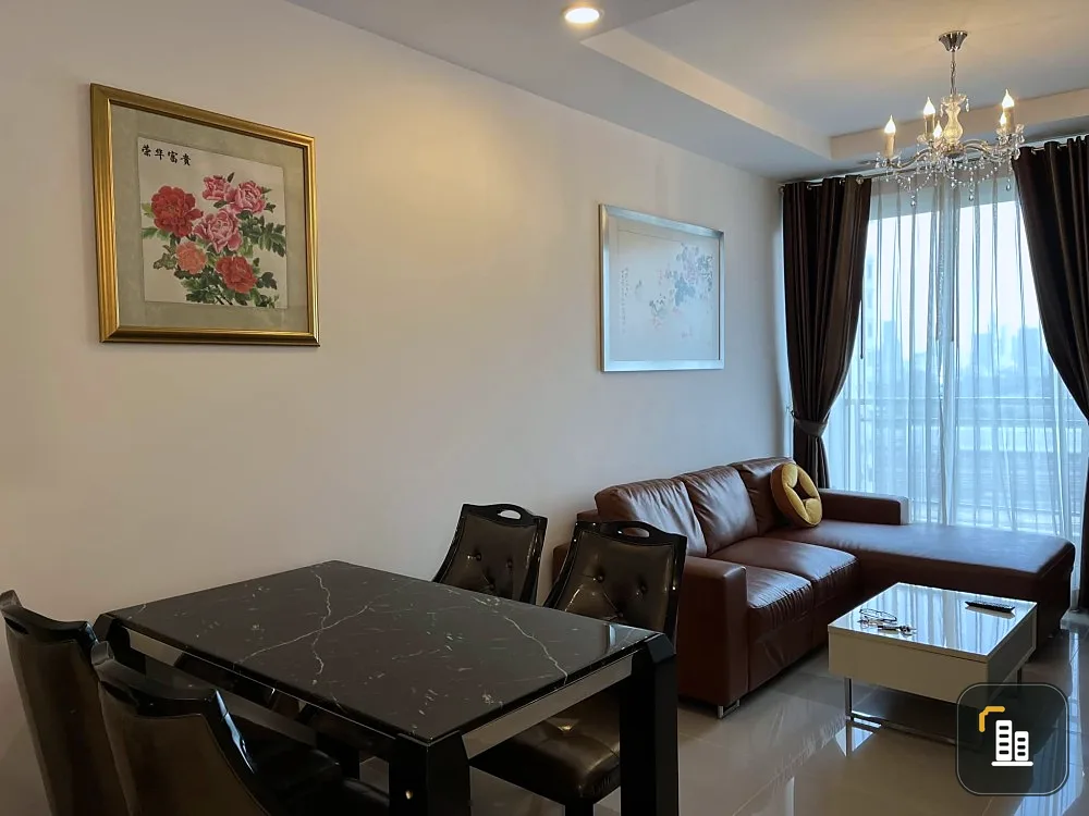 Condo for rent, Supalai Wellington, 15th floor, spacious room. Comfortable leather sofa Rooms come and go very quickly. Book now.