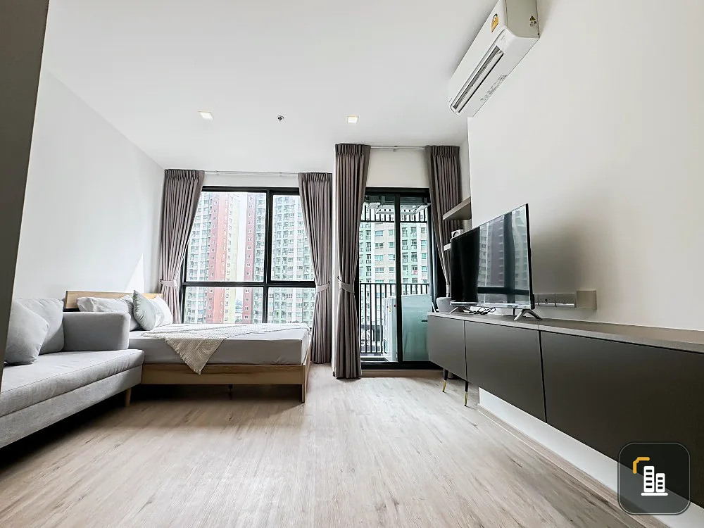 Condo for sale, rent, The Rich Rama 9-Srinakarin. Newly decorated room Not a sample room of the project