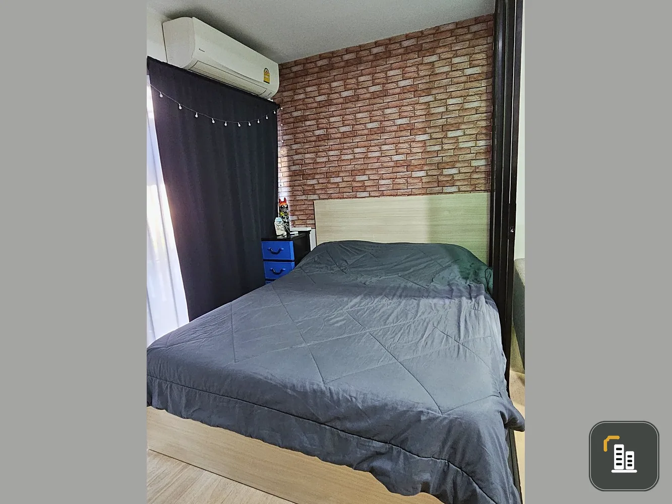 Condo for sale: Wynn Lat Phrao-Chokchai 4, decorated with wallpaper, partitioned room, private space. You must hurry and reserve it.